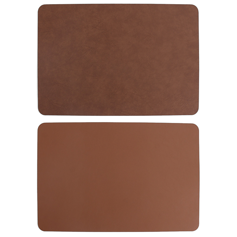 Spot mantel de cuero de pvc impermeable de doble capa patrón de cuero cuadrado mantel occidental mantel aislante de hotel mantel de mesa hogar