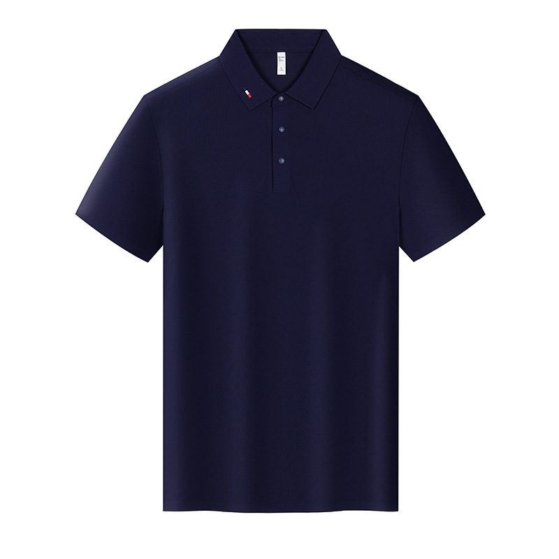 Camiseta de solapa de manga corta de golf que no deja marcas Camiseta de polo para hombre de lujo ligero de alta gama Camiseta de polo de secado rápido deportiva personalizada