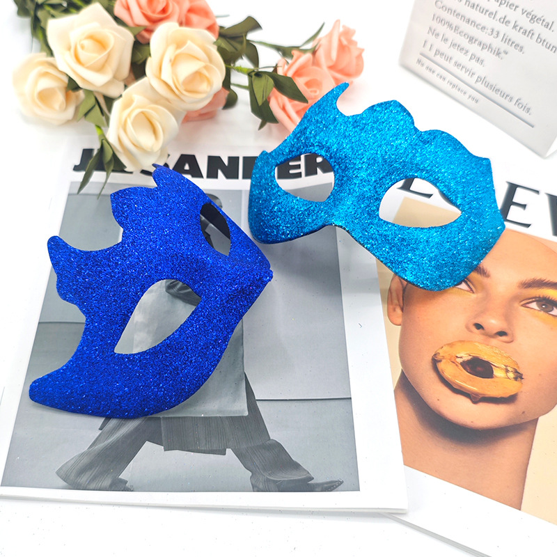 Nuevo carnaval polvo brillante máscara de bar de fiesta maquillaje polvo de oro maquillaje decoración máscara de mitad de cara