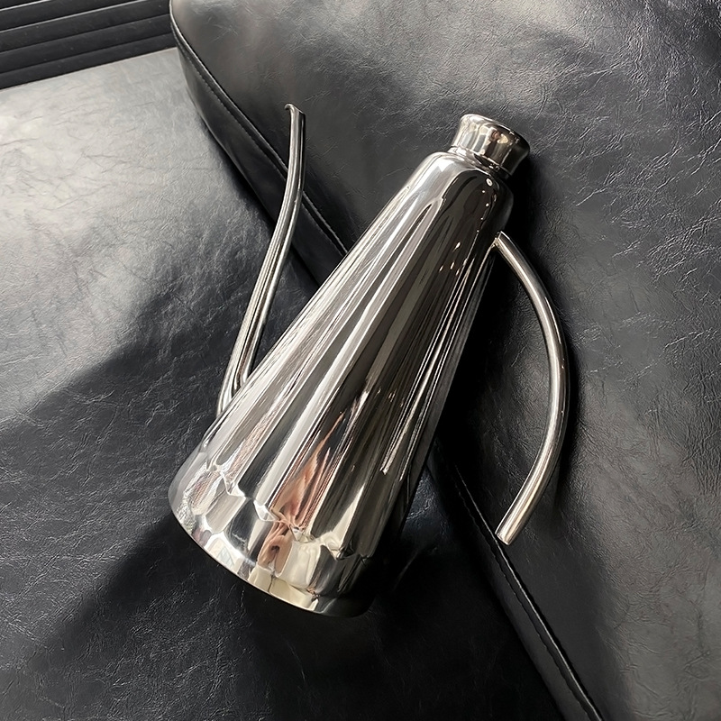 18 / 10 cafetera de acero inoxidable hervidor de café hervidor de té hervidor de aceite hervidor de leche hervidor de agua de lavado con espejo de viento nórdico