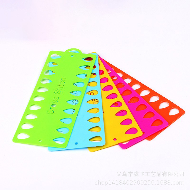 Tablero de enhebrado de punto de cruz Suzhou bordado color tablero de enhebrado de plástico tablero de bobinado de punto de cruz