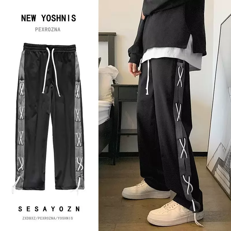 Tide, trousers, American style, oversize