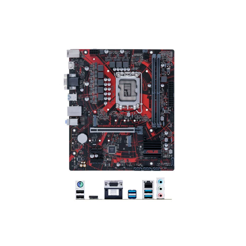 Материнская плата EX-B660M-V5 PRO D4 1700-pin 12 13 14-го поколения процессор, сетевая карта 2,5G 12400F