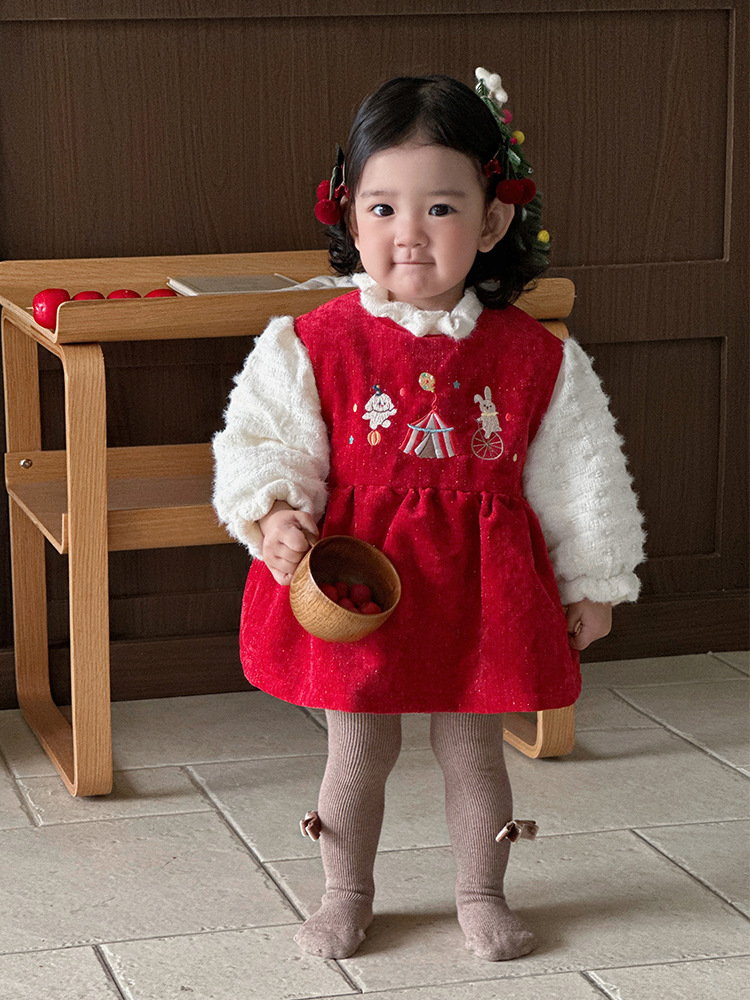 Ropa de invierno para bebés, ropa de algodón, bebé, conejo, circo, mamelucos gruesos, luna llena, cien días, ropa exterior