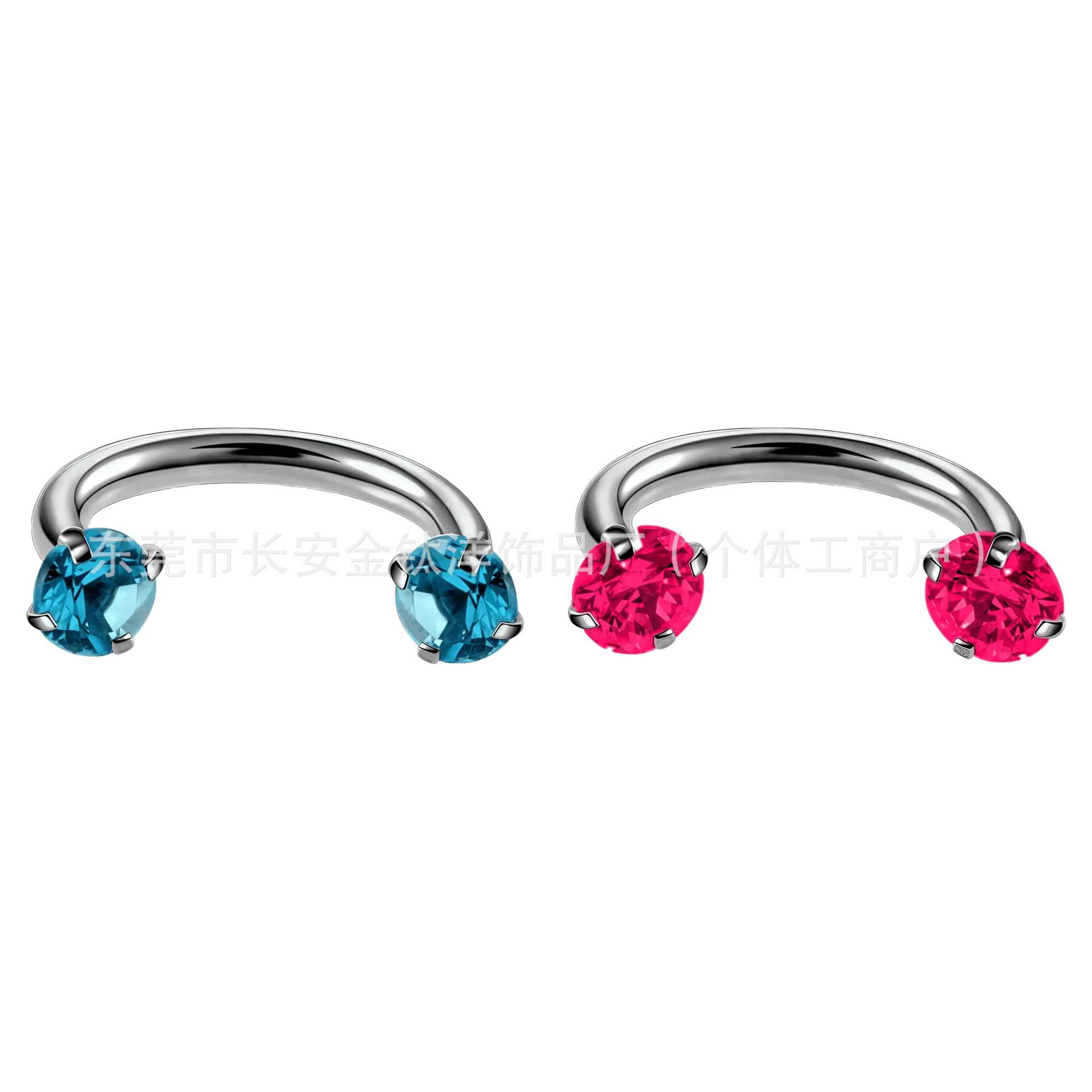 Labret piercing jewelry detail image