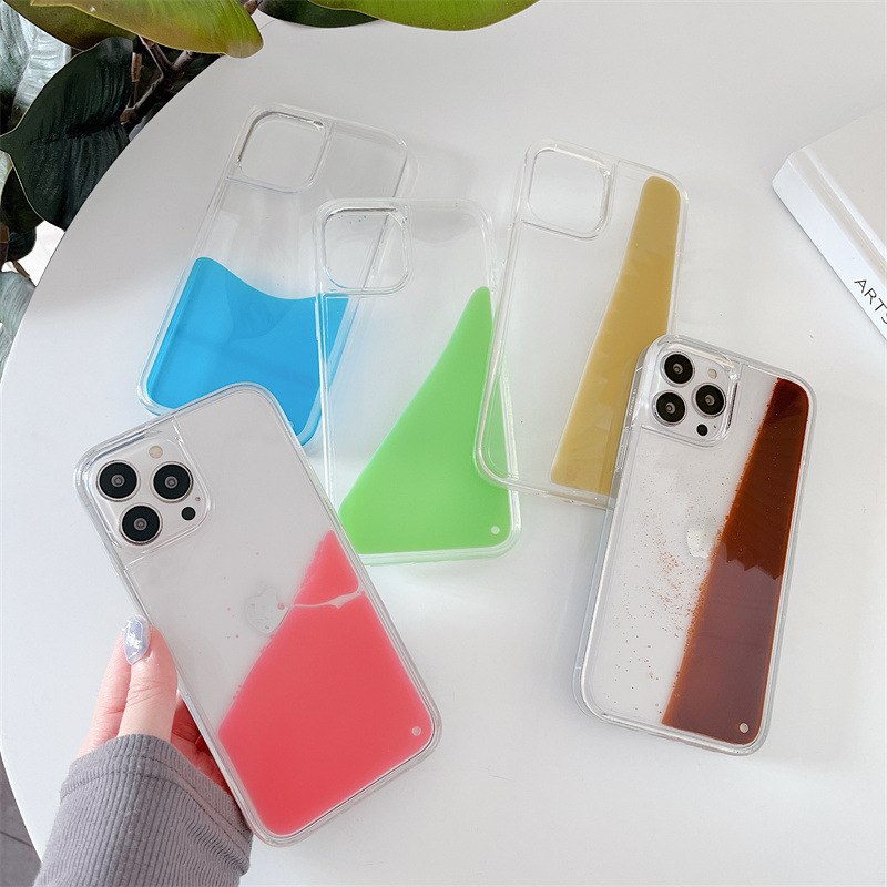 Suitable for iPhone 16 Liquid Case, 17 Jelly Case, 14 Flowy Case, 11 Apple 13Pm Phone Case, 14Pro/78Plus Dropshipping