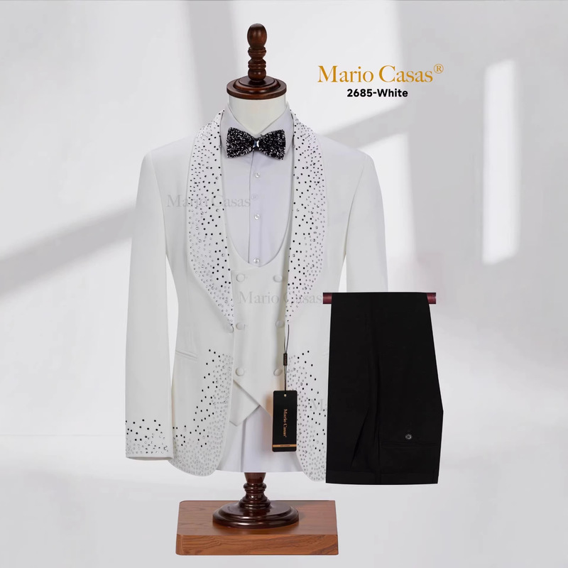 Man suit Cross-border Fashion New Men's Suit suit European and American Style Men's Suit Wedding Dress 3-piece Set