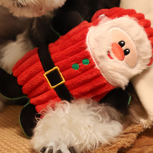 New Pet Plush Talking Christmas Series Chew-resistant Cute Cartoon Dog Toy Wholesale