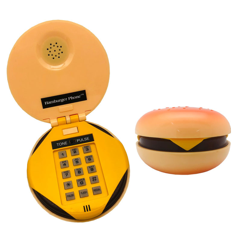 汉堡包电话机 礼品电话机 厂家销售固定电话机广告 促销电话机