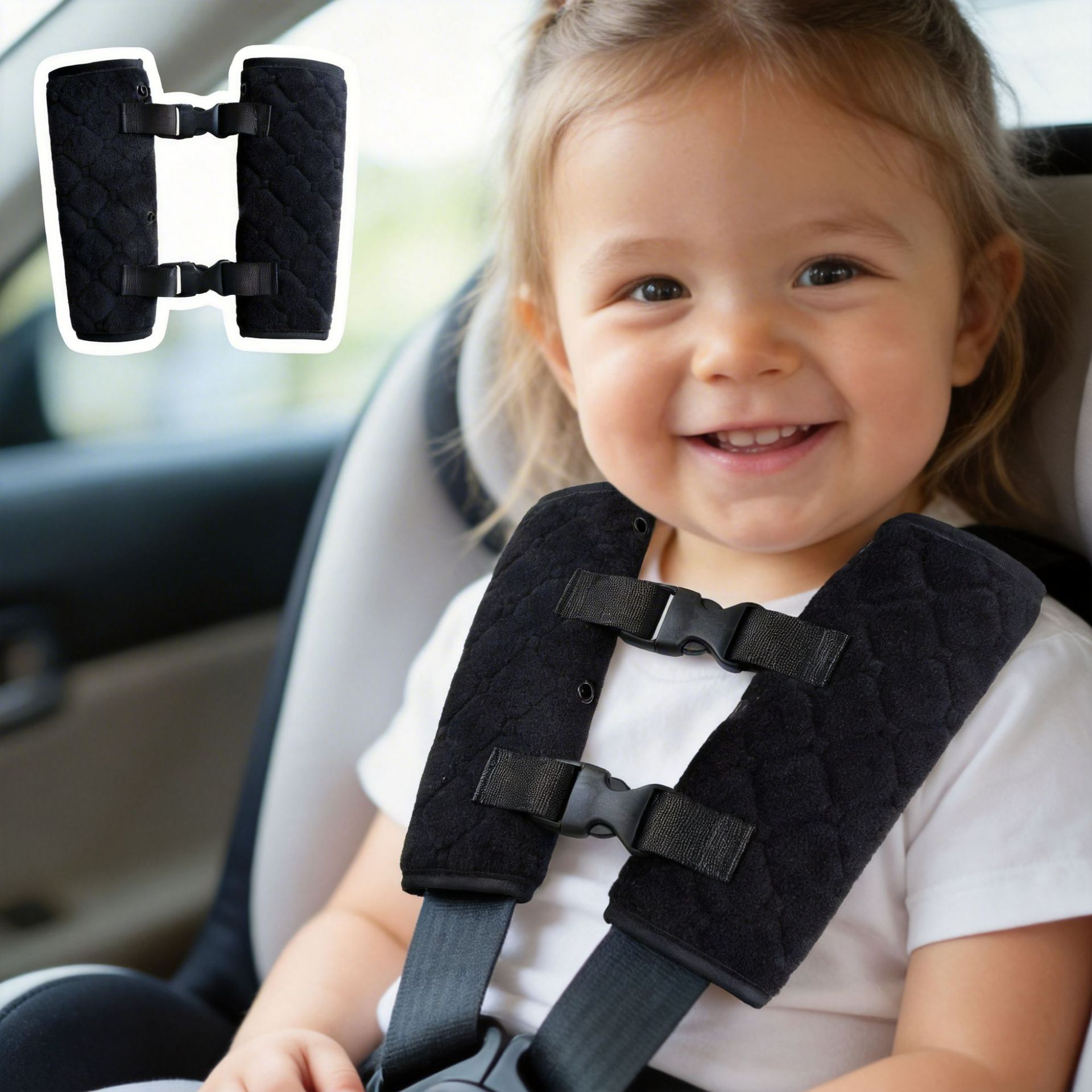 Cross-Border Car Child Safety Seat Belt Positioning Buckle Shoulder Strap Adjuster Safety Buckle Baby Chest Buckle Wholesale