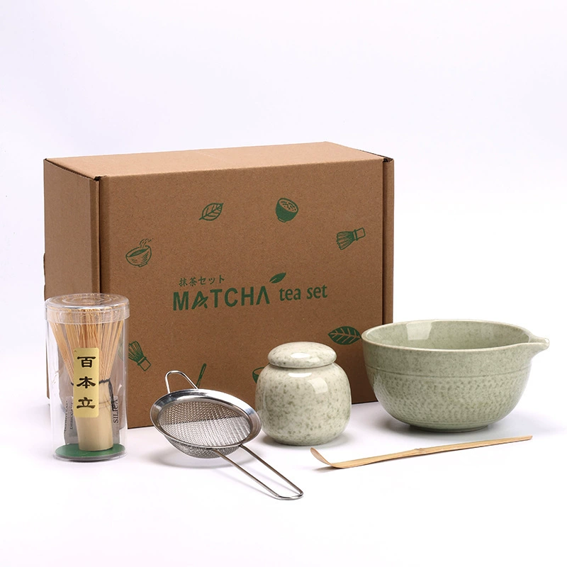 Матча, чайная чашка, набор, нож, чайный порошок