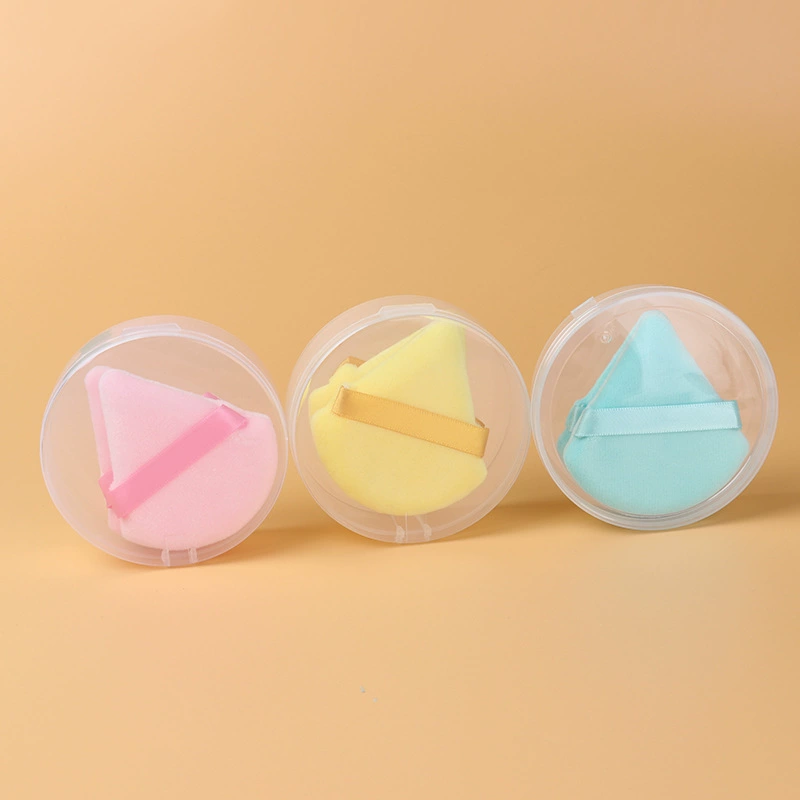 Triangular Makeup Sponge Puff, Soft Velvet Powder Puff, Mini 1–10 pcs, Assorted Colors