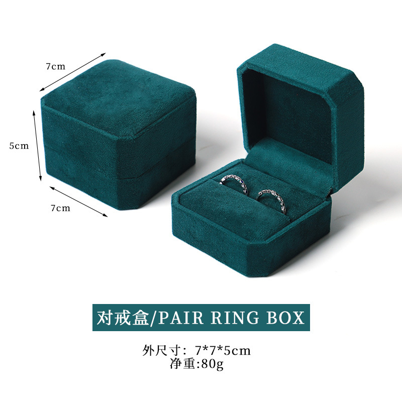 Nuevo joyero octogonal de terciopelo, caja para pendientes y anillos para el 25 aniversario, caja para guardar collares, pulseras y brazaletes con un toque de alta gama. image 23