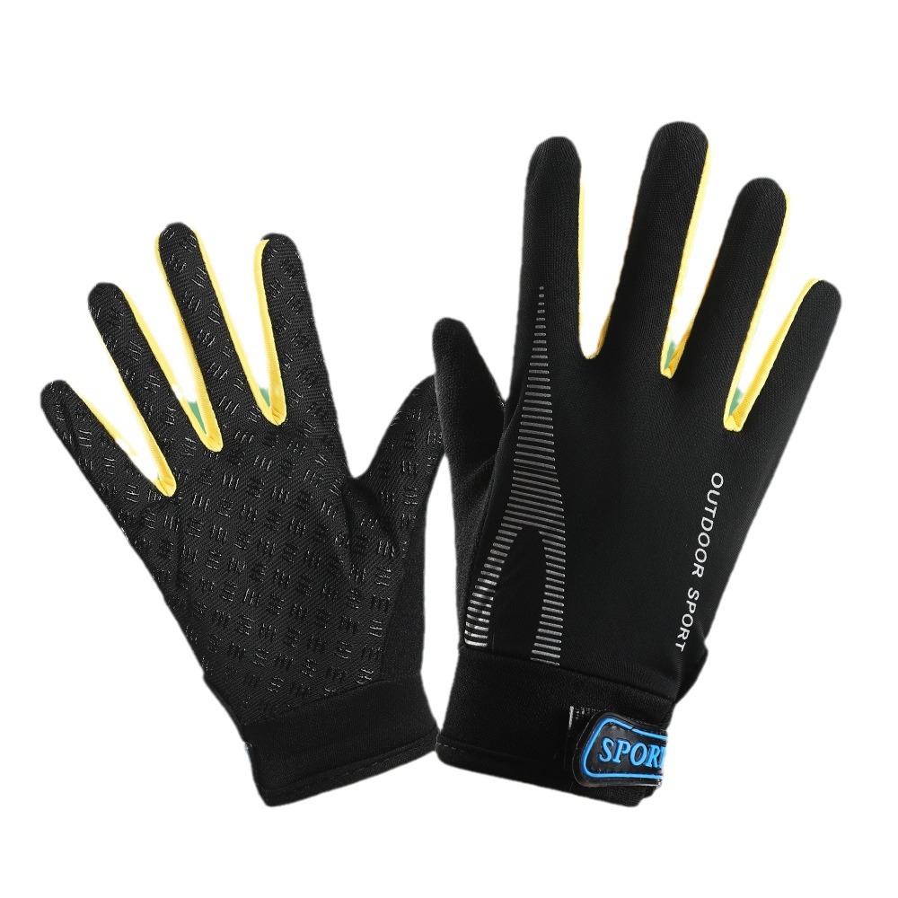 Guantes protectores deportivos para niños primavera y verano equitación al aire libre niños y niñas dedo completo antideslizante patinaje sobre ruedas guantes delgados