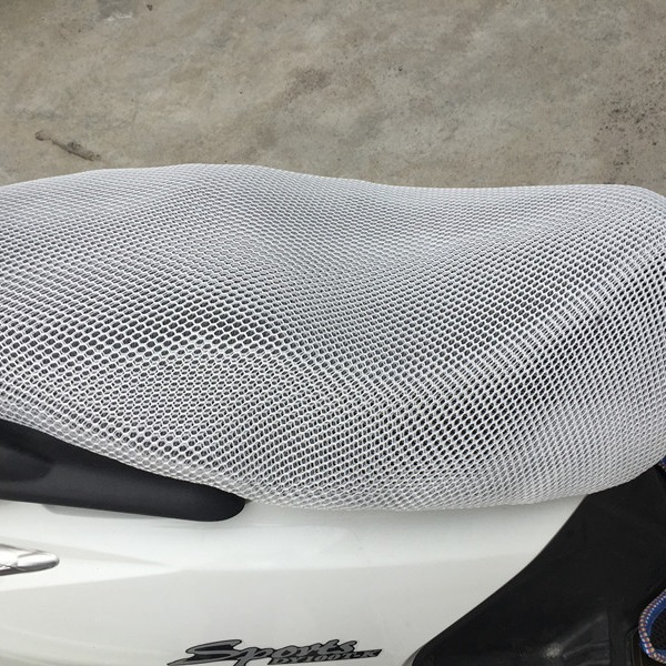 Cubierta de cojín de malla de panal de motocicleta coche eléctrico cojín universal cubierta neta batería coche protección solar cubierta de cojín de color sólido