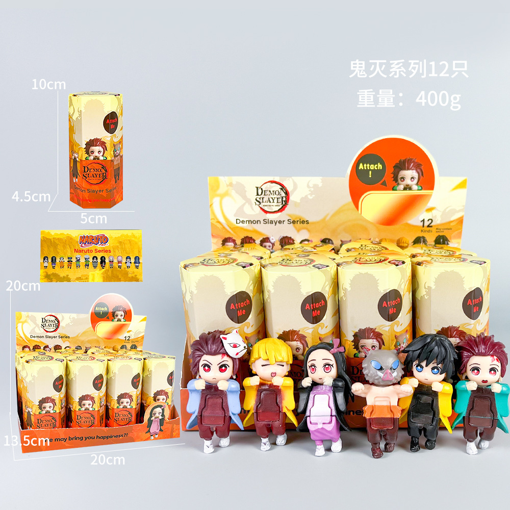 Figura Sorpresa en Caja Ciega, Empaquetada Individualmente, Decoración para Coche, Juguete Moderno para Escritorio, Muñeco de Gato en Caja Ciega, Soporte para Teléfono.