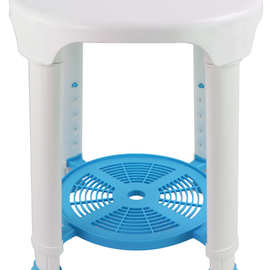 顺康泰直销卫生间塑料洗澡凳高低可调防滑稳固坐凳家用