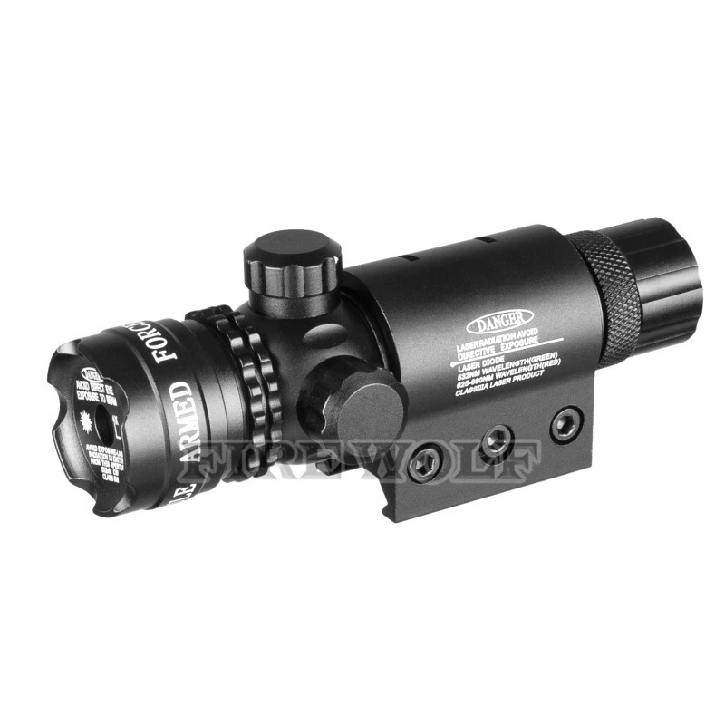 Big lamp with laser, adjustable flashlight, optics