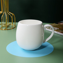 白瓷马克杯制定骨瓷情侣水杯复古可爱茶杯咖啡杯礼品陶瓷杯子印制