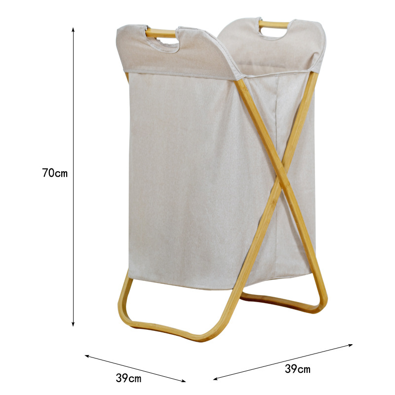Simple ropa sucia cesta de almacenamiento ropa sucia cesta de estilo japonés plegable hogar impermeable ropa cesta