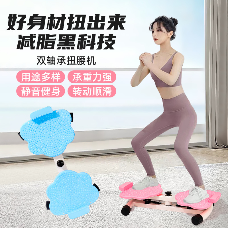 새로운 국경 간 휘어지는 턴테이블 휘어지는 기계 여성 홈 피트니스 장비 침묵 홈 요가 스포츠 휘어지는 기계