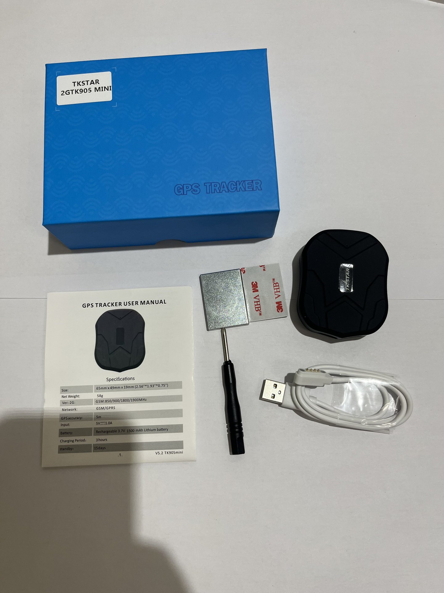 Personal Car Gps Locator Gps Tracker Small Model Tk905 Real-Time Tracking Export Model
