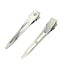 厂家大量供应 5.5cm单叉发夹 环保金属尖嘴夹  蝴蝶结发夹