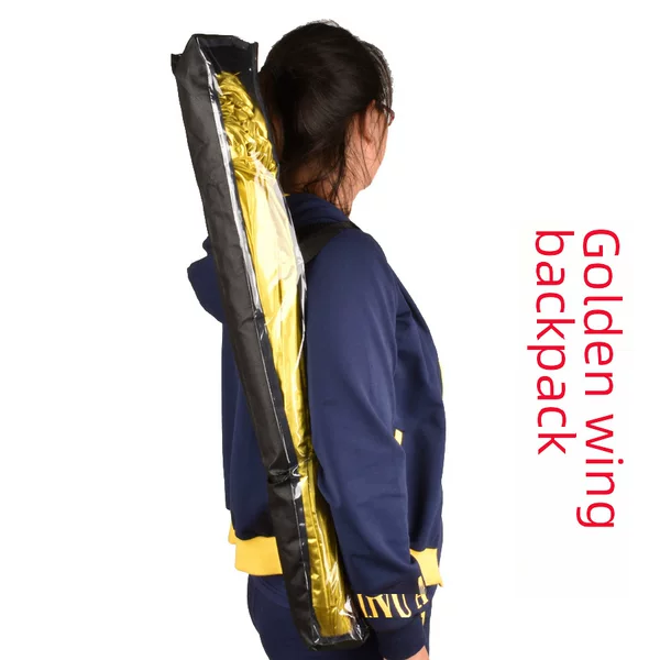 Belly dance gold wing bag backpack handbag wings bag gold wings bag dance bag durable beautiful transparent
