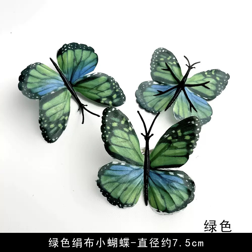 Simulación verde flor al por mayor flor falsa hecha a mano material pinza de flores accesorios de tocado de flor pequeña decoración del salón de bodas