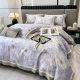 High-end Tens Cotton Bed Cover Four-piece Set Light Luxury High-end Quilted Quilted Bed Sheet All Seasons Universal Bedding