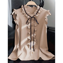 Y 47623 Red Ruffled Collar Blouse ľ������ѩ�����羳��ó