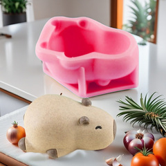 漫画動物ムースシリコンケーキ型ベーキングカピバラゼリー布丁型工芸品つまみ楽型