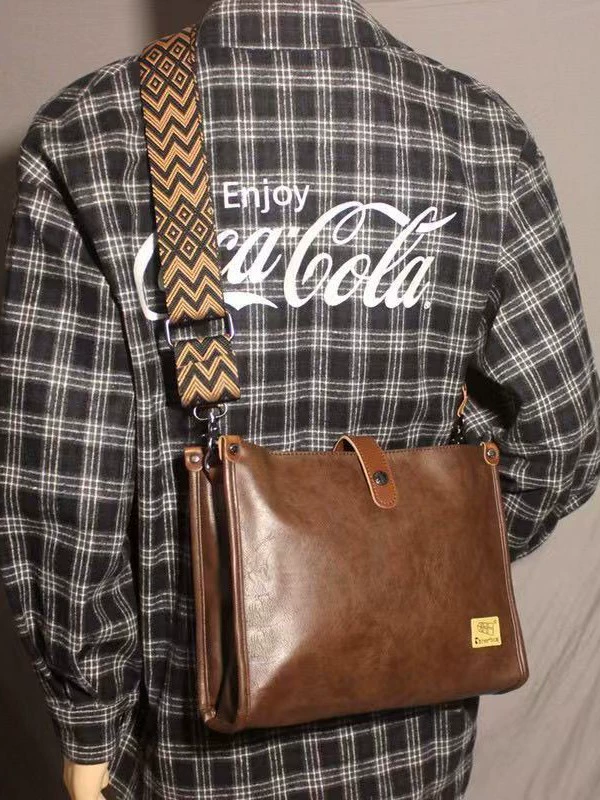 Capacious bag strap for leisure, trend one-shoulder bag, high-quality style, Japanese and Korean