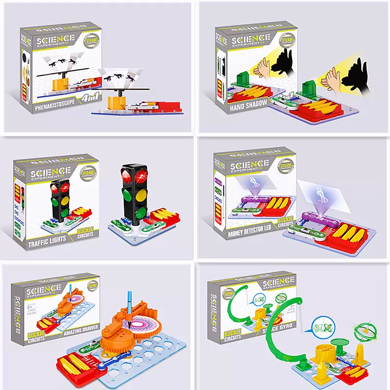 亚马逊英文外贸儿童科技小制作套装学生创意diy科学实验玩具材料