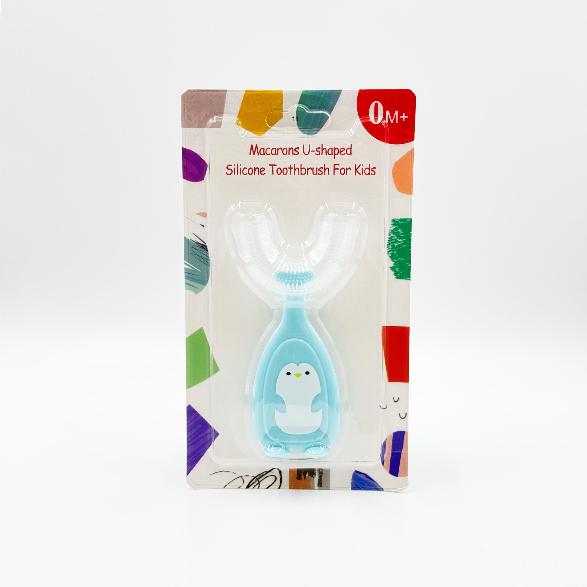 Nuevo cepillo de dientes manual infantil en forma de U cepillo de dientes de silicona bebé bucal limpieza oral manual en forma de U