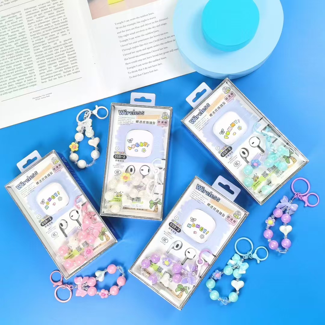 2025 New Style [with Packaging] Cartoon Cute Wireless Bluetooth Headphones for Sports and Running Wholesale True Wireless