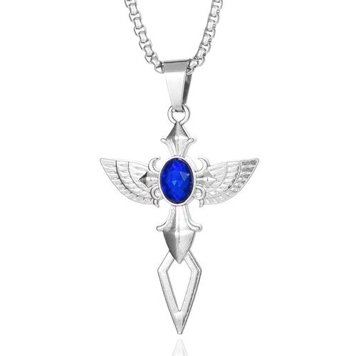 Cross Necklace Trend Brand Versatile Cross Pendant Necklace Japanese and Korean Fashion Simple Long-Sleeved Sweater Chain for Men