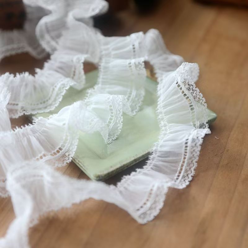 优质褶皱蕾丝花边DIY 娃衣 桌布 洋装 衣服 布艺 洛丽塔 装饰辅料|undefined