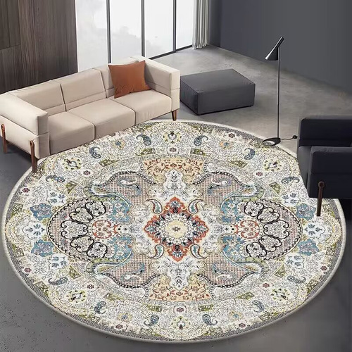 Ethnic style round carpet retro mandala floor mat bohemian bedroom carpet hanging basket mat wholesale