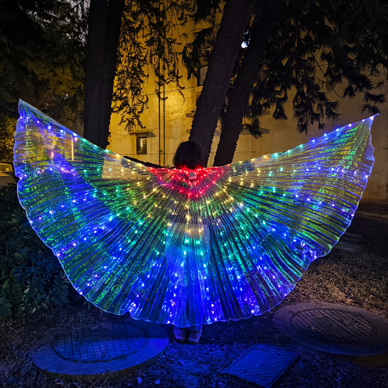 Alas LED Luminosas para Baile — Alas Brillantes para Adultos y Niños, Show y Halloween