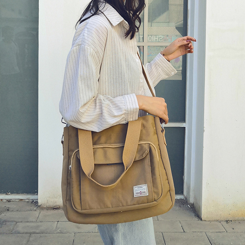 Women's Bag Wholesale 2021 Spring New Korean Style Large Capacity Shoulder Crossbody Bag Nylon Cloth Casual Women's Handbag