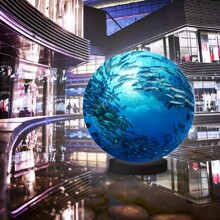 全彩led球形屏互动沉浸地球圆形机械柔性软模组弧面异形创意户外