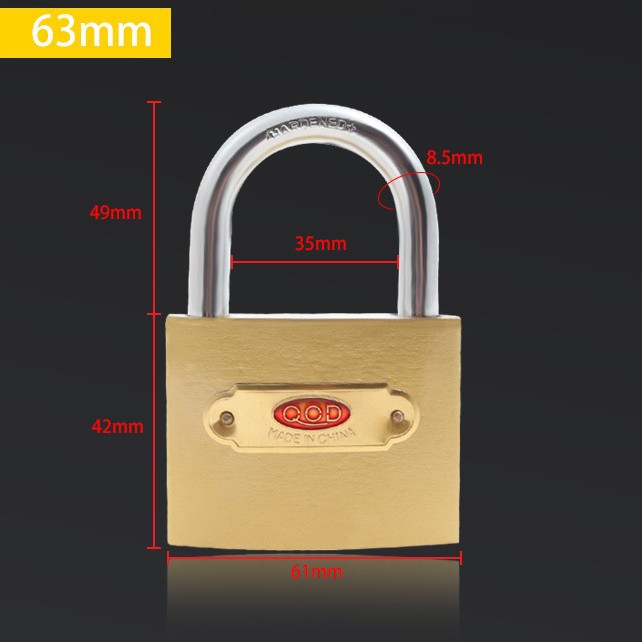Imitación de cobre de una sola palabra candado abierto hogar antirrobo puerta a prueba de explosiones candado cerradura del Gabinete cerradura del cajón cerradura del dormitorio del estudiante