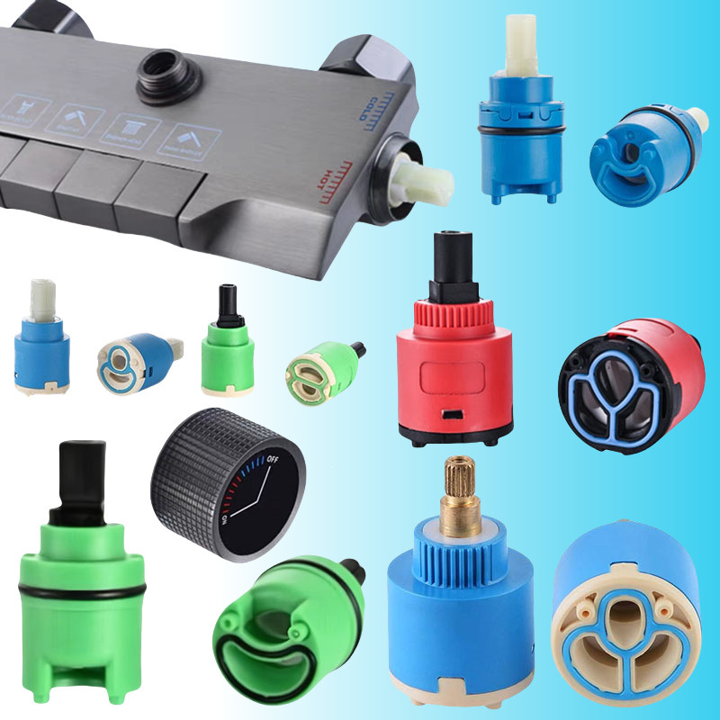 Piano Key Switch Thermostatic Hot and Cold Shower Handle Temperature Control Valve Core Copper Black Gold Gray Main Body Repair Parts Piano Key Switch Thermostatic Hot and Cold Shower Handle Temperature Control Valve Core Copper Black Gold Gray Main Body Repair Parts