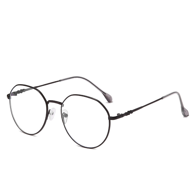 Korean version of the new anti-blue reading glasses female fashion HD Tiktok the same plain face red reading glasses for the elderly