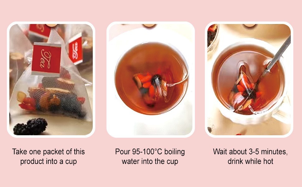 Ginseng Five Treasure Tea Ren Shen Wu Bao Cha Herbal Blend 5g x 30 Teabags for Daily Steeping overview