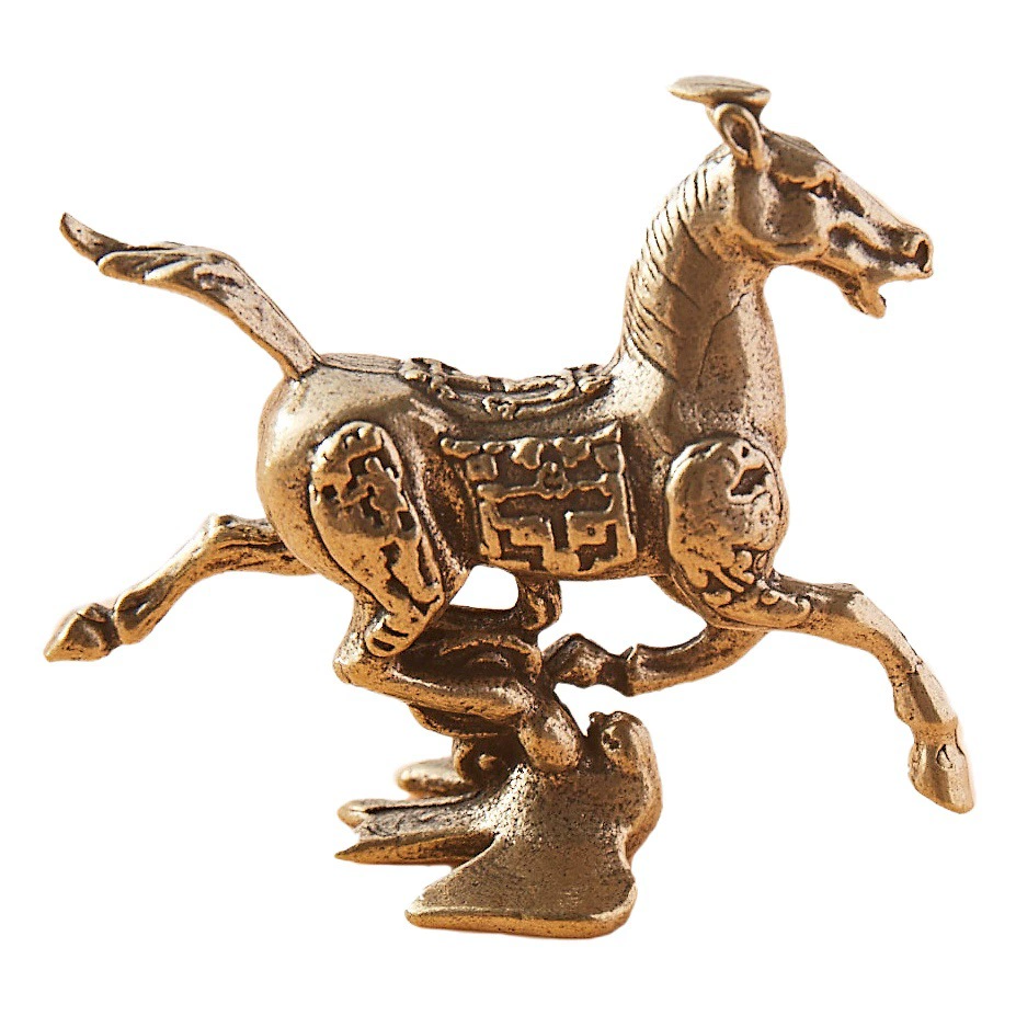 Латунные украшения из конского протектора Feiyan будет Feiyan в доме, украшение для чайного домашнего животного, креативные украшения для офиса и рабочего стола