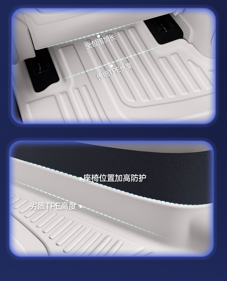 Suitable for 26 models of Chery Fengyun A9, complete set of car interior decoration accessories, TPE full-cover floor mats, modification parts