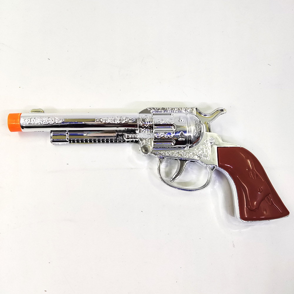 Juguete de rol para niños pistola de fuego galvanizado doble vaquero funda cinturón insignia vaquero pistola