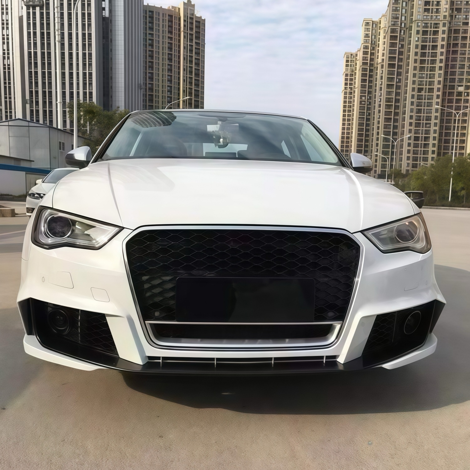 14-16 Models Suitable for Audi A3 Modification to Rs3 Body Kit, Front Bumper, Rs Grille for Two and Three-Box Vehicles